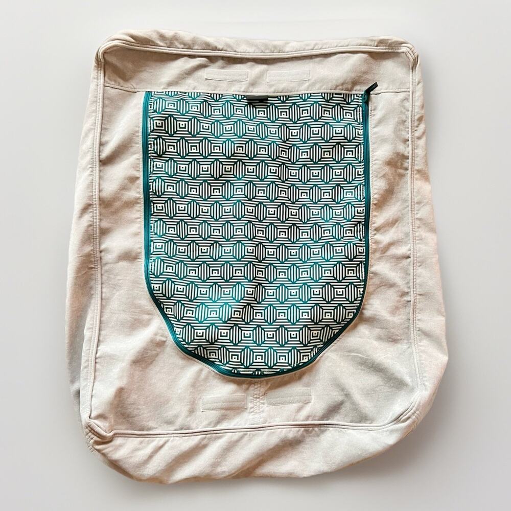 Lovesac Sactional STANDARD SEAT Cover Sky Gray Corded Velvet *Imperfect Rippling